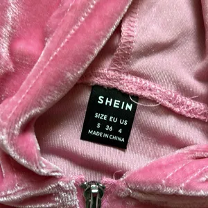 SHEIN cropped zip velvet jacket thumbnail 4