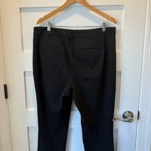 Anthropologie Maeve Black The Essential Slim Kick Flare Pants Size 16 thumbnail 8