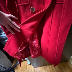 Guess Women's Vibrant Red Trench Coat. Wool blend thumbnail 12