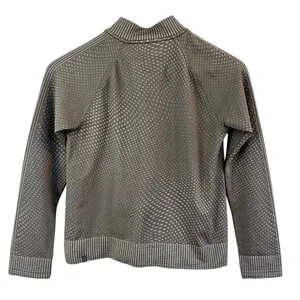 Lululemon Rest Less Cropped Half-Zip Grid Warp Rover Raw Linen Size 10 (Est) thumbnail 3