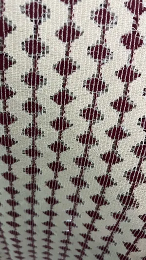 LOFT white and burgundy beachy top thumbnail 5