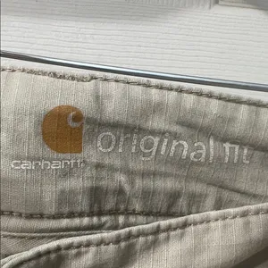Carhartt Women’s Original Fit Cargo Shorts Khaki Utility Workwear Size 4 thumbnail 2