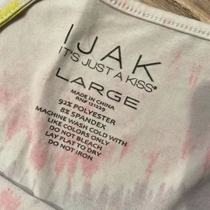 I JAK Tie Dye Intimate Smoothe Cropped Camisole Size Large thumbnail 4