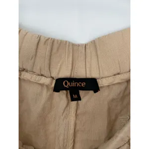Quince M Women's 100% European Linen Tapered Ankle Pants Flax 24" inseam thumbnail 4