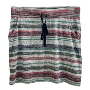 Market & Spruce Striped Super Soft Comfortable Bodycon Mini Skirt Coverup Large thumbnail 1