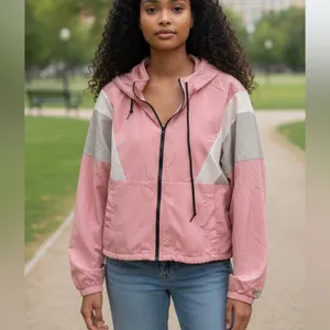 Victoria's Secret PINK Anorak full-zip windbreaker jacket sz medium thumbnail 5