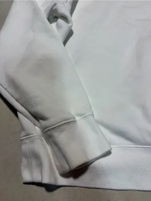 Nike White Hoodie with Black Swoosh Logo medium thumbnail 9