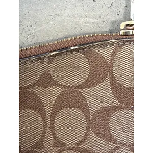 Coach Ellie File Bag Signature Canvas Crossbody Brown Black F29210 thumbnail 7
