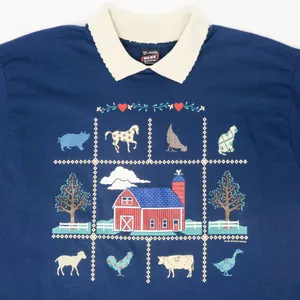 Fruit of the Loom Vintage 90s Cottagecore Farm Collared Shirt thumbnail 4