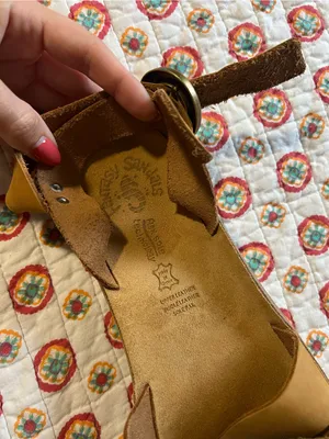 NWOT Fantasy Sandals 100% Leather Made in Greece Tan Size EU41/US 11 thumbnail 4