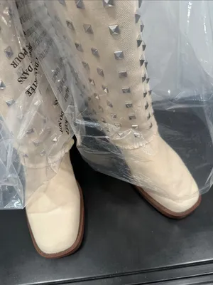 Steve Madden Studded Knee-High Beige Women's Boots thumbnail 4