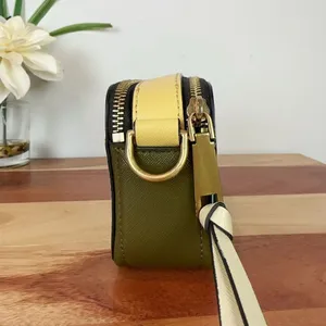 Pre-owned MARC JACOBS‎ Saffiano Rainbow Strap Color Block Snapshot Camera Bag thumbnail 6