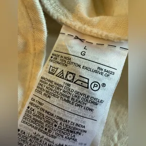 Old Navy Women Square Neck Longsleeve Cream Top Size Large Tiered Cotton Fall thumbnail 6