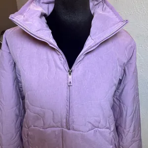 Avalanche Outdoor Supply Co Women Lavender Quilted Quarter Zip Pullover Jacket S thumbnail 3