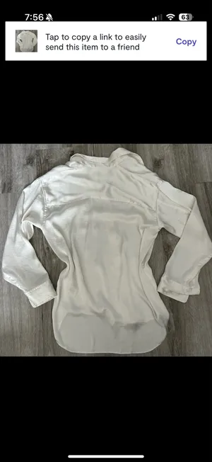 Aritzia Wilfred Silk Pearl Button Down Blouse thumbnail 5