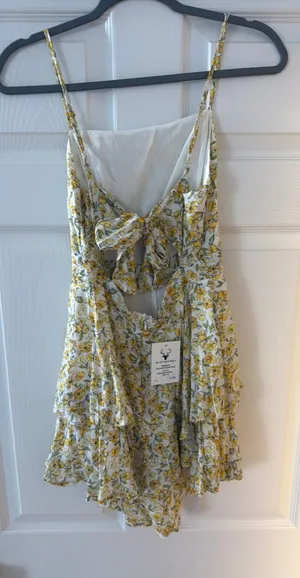 Floral romper Yellow Size M thumbnail 1