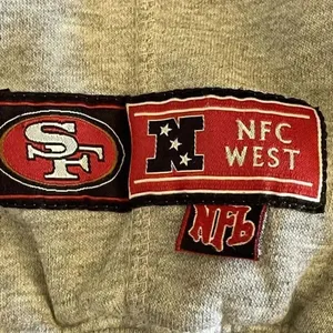 Authentic NFL 49ers Gray Long Sleeves Unisex Hoodie Sweatshirt SZ L #1246 thumbnail 8
