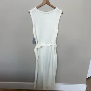 StitchDrop NWT Nantucket Sleeveless Knit Sweater Dress Optic White Size XL thumbnail 7