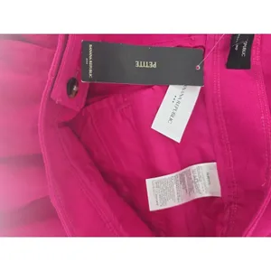 Banana Republic Linen Pants Womens 16P Pleated Tapered Pink High Rise NEW thumbnail 4
