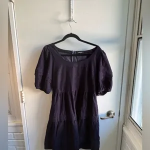 Madewell Corduroy‎ Mini navy Dress medium like new workwear holiday Christmas thumbnail 2