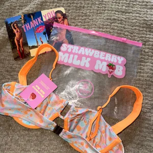 Strawberry Milk Mob Bikini Top thumbnail 5