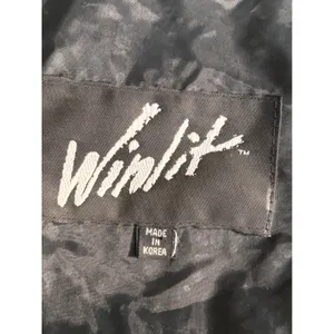 Vintage 80s Black Leather Jacket Suede Embossed Oversized Batwing Belted Moto thumbnail 10