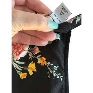 Old Navy Sleeveless Floral V-Neck Tank Top Black Pink Yellow Green M Tall thumbnail 5
