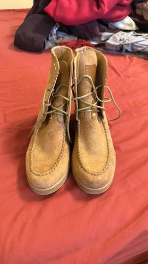 Let's See Style Suede Moccasin Wedge Booties thumbnail 4