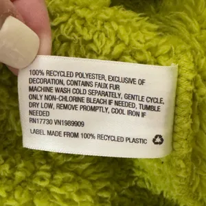 3063 | JoyLab Neon Lime High Pile Fleece Quarter Zip Pullover Womens Small thumbnail 8