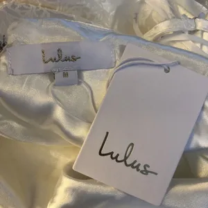 Lulus Promise My Passion White Satin Jacquard Maxi Dress V Neck Floral M thumbnail 9