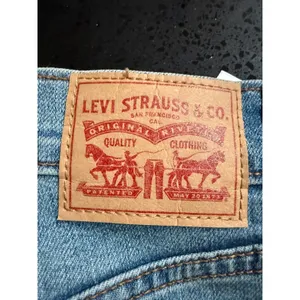 Levis Ribcage Straight Leg Jeans Womens 26x32 Medium Wash Blue Ultra High Rise‎ thumbnail 3
