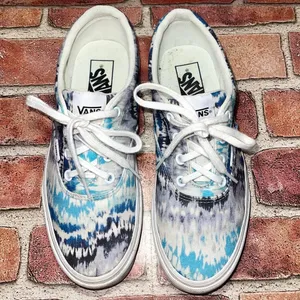 Pre-Owned Vans Doheny Blue Tie Dye Casual Skate Shoes Sneakers Size 8 508731 thumbnail 1