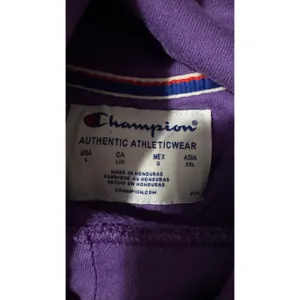 Champion Womens‎ Purple Pullover Hoodie Sweatshirt Graphic Logo Size Large L thumbnail 3