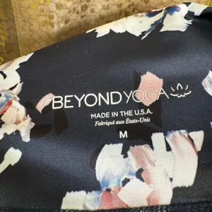 Beyond Yoga Navy Blue Olympus Impressionist High Waisted Leggings Medium thumbnail 3