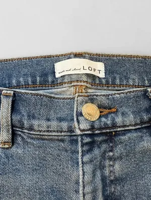 LOFT Women's Skinny Stretch Jeans Sz 12 31 Blue Medium Wash Inseam 27 thumbnail 2