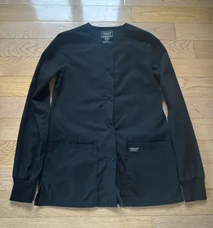 Cherokee Workwear Black Scrub Jacket thumbnail 1