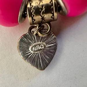 NRQ Avon pink heart tinkerbell rose charm bracelet thumbnail 10