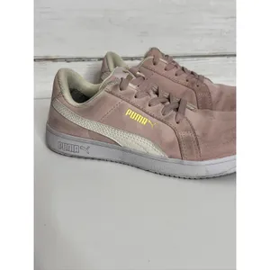 Puma Safety Toe Iconic Suede Low Top Pink Work Shoes Size 7.5 thumbnail 2