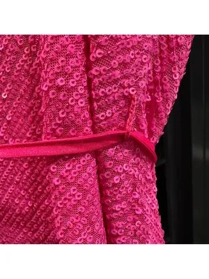 ASOS Sequin Tube Top Dress – Size 12 – Pink Sparkle – Like New thumbnail 6