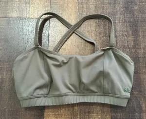 Albion Fit Olive Green Bikini Swim Top Small thumbnail 1