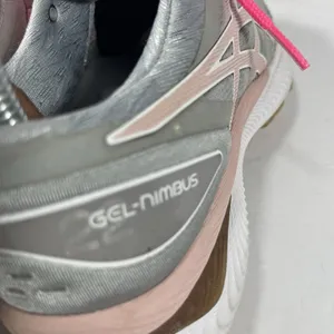 ASICS GEL-Nimbus 22 Grey/Pink Running Shoes - Women's Size 7 thumbnail 6