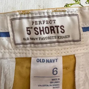 Old‎ Navy Womens 5" Khaki Shorts Size 6 Cotton Blend Mustard Yellow thumbnail 5