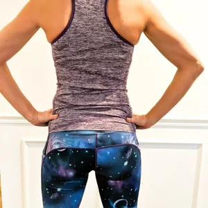 Disbest purple yoga racerback tank thumbnail 2