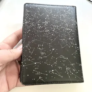 astronomy-themed constellation passport cover Black White Multi Compartment thumbnail 3