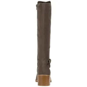 NEW Style & Co. Womens Uticaa Belt Heel Boots Dark Taupe Microsuede Brown 7M thumbnail 3