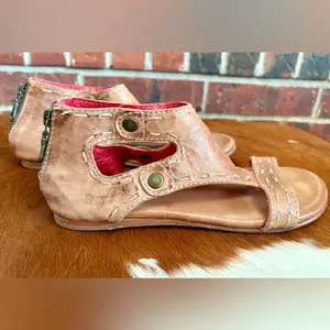 BED STU Leather Sandals Zip Up Back thumbnail 4