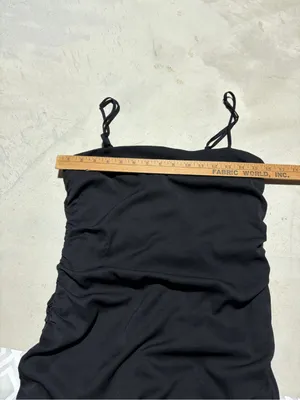 Nastygal NWT Black ruched mini dress 8 thumbnail 3