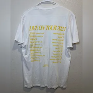 Kelsea Ballerina shirt‎ womens white shirt sleeve country music hip hop Size M thumbnail 2