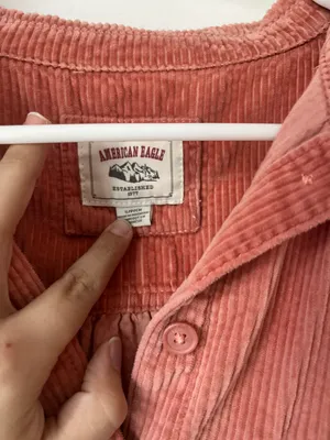 Pink Corduroy Button Up thumbnail 3
