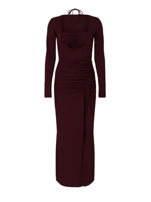 Nicholas Noel Gown Plum Burgundy Red Size 8 thumbnail 5
